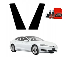 GrizzGlass Juoda plėvelė stulpams GrizzGlass BodyShield, skirta Tesla Model S (2023-2025) [2w1]