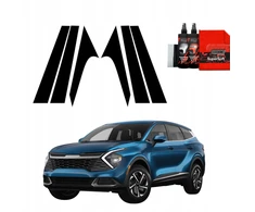 GrizzGlass Juoda plėvelė stulpams BodyShield, skirta Kia Sportage 5 (2021-2025) [6w1]