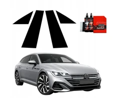 GrizzGlass Juoda plėvelė stulpams BodyShield, skirta Volkswagen VW Arteon (2024-2025) [4w1]