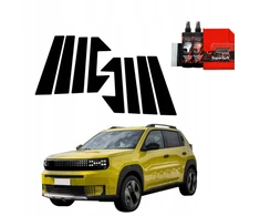 GrizzGlass Juoda plėvelė stulpams BodyShield, skirta Fiat Grande Panda (2025) [8w1]