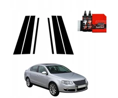 GrizzGlass Juoda plėvelė stulpams GrizzGlass BodyShield, skirta Volkswagen Passat B6 Sedan (2005-2010) [6w1]
