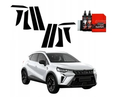 GrizzGlass Juoda plėvelė stulpams GrizzGlass BodyShield skirtas Mitsubishi ASX Facelift (2024-2025) [10w1]