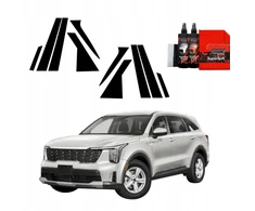 GrizzGlass Juoda plėvelė stulpams BodyShield, skirta Kia Sorento (2023-2025) [10w1]