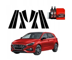 GrizzGlass Juoda plėvelė ant statramsčių BodyShield, skirta Hyundai i30 Hatchback (2020-2025) [10w1]