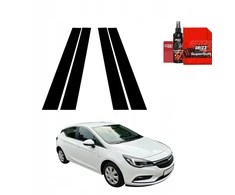 GrizzGlass Juoda plėvelė stulpams BodyShield, skirta Opel Astra K Facelift (2019-2022) [4w1]