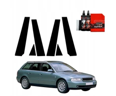 GrizzGlass Juoda plėvelė stulpams GrizzGlass BodyShield, skirta Audi A4 B5 Avant (1994-2001) [6w1]