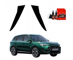 GrizzGlass Juoda plėvelė stulpams BodyShield, skirta MG ZS Hybrid+ (2024-2025) [2w1]