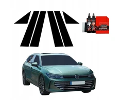 GrizzGlass Juoda plėvelė stulpams GrizzGlass BodyShield skirtas Volkswagen VW Passat B9 (2024-2025) [6w1]