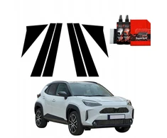 GrizzGlass Juoda plėvelė stulpams GrizzGlass BodyShield, skirta Toyota Yaris Cross (2021-2025) [6w1]
