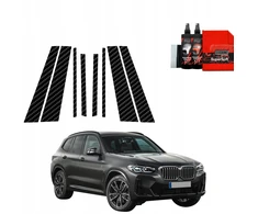 GrizzGlass Juoda plėvelė stulpams GrizzGlass BodyShield, skirta BMW X3 (2021-2024) [8w1]