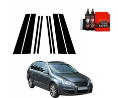 GrizzGlass Juoda plėvelė stulpams BodyShield, skirta Volkswagen Golf 5 Variant (2003-2009) [8w1]