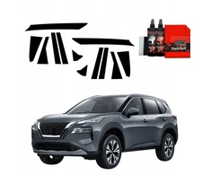 GrizzGlass Juoda plėvelė stulpams GrizzGlass BodyShield skirtas Nissan X-Trail Facelift (2024-2025) [12w1]