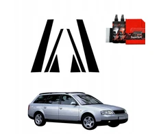 GrizzGlass Juoda plėvelė stulpams GrizzGlass BodyShield, skirta Audi A6 C5 Avant (1998-2004) [6w1]