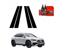GrizzGlass Juoda plėvelė stulpams GrizzGlass BodyShield Mercedes GLA 200 (2020-2026) [4w1]