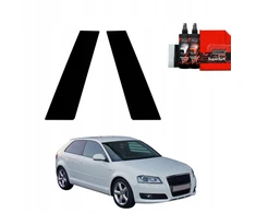 GrizzGlass Juoda plėvelė stulpams GrizzGlass BodyShield, skirta Audi A3 8P Hatchback 3D (2003-2008) [2w1]