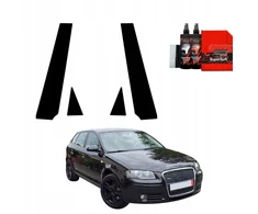 GrizzGlass Juoda plėvelė stulpams GrizzGlass BodyShield, skirta Audi A3 8P Hatchback 5D (2003-2008) [4w1]