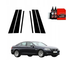 GrizzGlass Juoda plėvelė stulpams GrizzGlass BodyShield BMW 5 F10 Sedan PreLCI (2010-2012) [6w1]
