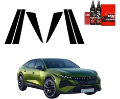 GrizzGlass Juoda apsauginė plėvelė BodyShield Juodas Peugeot 408 GT (2026) statramsčiams [6w1] (GRZ19939)