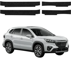 GrizzGlass Juoda techninė danga HeavyDuty Juodas slenksčiams Suzuki S-Cross (2021-2026) [4w1] (GRZ20416)