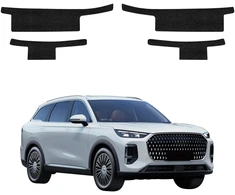 GrizzGlass Juoda techninė danga HeavyDuty Juodas ant slenksčių, skirtų Chery Tiggo 9 (2025-2026) [4in1] (GRZ20096)