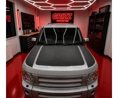 GrizzGlass Juoda techninė danga HeavyDuty Juodas Land Rover Discovery 4 (2009-2017) kaukei [3w1] (GRZ19886)
