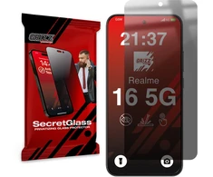 GrizzGlass Matinis privatumą užtikrinantis stiklas GrizzGlass SecretGlass, skirtas Realme 16 5G