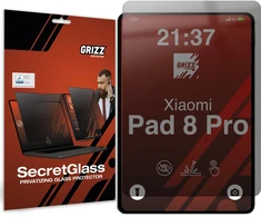 GrizzGlass Matinis privatumą užtikrinantis stiklas GrizzGlass SecretGlass, skirtas Xiaomi Pad 8 Pro