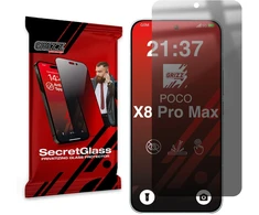 GrizzGlass Matinis privatumą užtikrinantis stiklas GrizzGlass SecretGlass, skirtas Xiaomi POCO X8 Pro Max