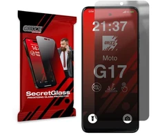 GrizzGlass Matinis privatumo stiklas GrizzGlass SecretGlass, skirtas Motorola Moto G17