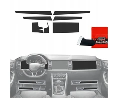 GrizzGlass Plėvelė vidaus apdailai PianoSkin Juodas Matte, skirta Skoda Kodiaq (2016-2023) [7w1] (GRZ19863)