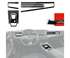 GrizzGlass Plėvelė vidaus apdailai PianoSkin Juodas Glossy, skirta MG HS Hybrid (2024-2026) [6w1] (GRZ22668)