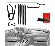 GrizzGlass plėvelė vidaus apdailai PianoSkin Carbon Matte, skirta Skoda Octavia 4 10'' Facelift (2024-2026) [11w1] (GRZ19720)