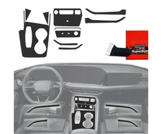 GrizzGlass Plėvelė vidaus apdailai PianoSkin Juodas Matte, skirta Audi Q5 (2025-2026) [10w1] (GRZ19844)
