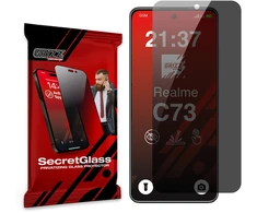 „GrizzGlass SecretGlass“ matinis privatumo stiklas, skirtas „Realme C73 5G“