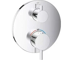 Grohe ATRIO apatinis termostatas (chromas) 1 išvestis