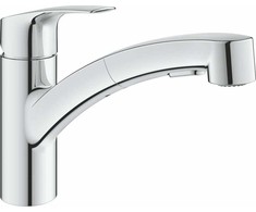 Grohe virtuves izlietnes maisītājs ar izvelkamo dušu Eurosmart, hroms