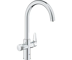 Mėlyna virtuves izlietnes maisītājs Grohe Mėlyna Pure BauCurve (bez filtra!), hroms
