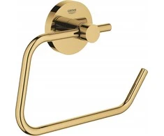 Grohe Grohe Essentials metal toiletpapirholder uden låg og med skjulte fastgøringsskruer. Poleret Cool Sunrise.