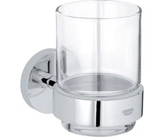 Grohe Essentials stiklinė su laikikliu, chromas