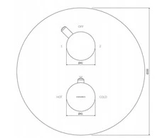 Grohe Y THERMO Baterija NATR-WANN PODT GRAFIT