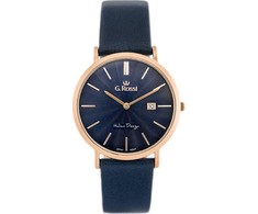 G.Rossi Laikrodis vyrams G. ROSSI - 10853A - SLIM (zg184h) + dėžutė