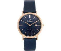 G.Rossi Laikrodis vyrams G. ROSSI - 10853A - SLIM (zg184h) + dėžutė