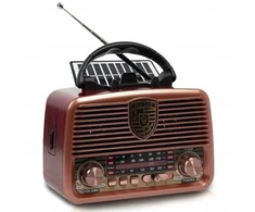 Lamex Nešiojamasis radijas RX-BT11110S su saulės baterija, FM „Bluetooth“ USB SD