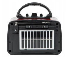 Lamex Nešiojamasis radijas RX-BT11110S su saulės baterija, FM „Bluetooth“ USB SD