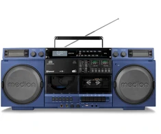 Grotuvas Medion LIFE® P66538 Retro-Boombox mėlyna (50078738)