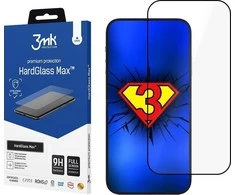 LCD apsauginis stikliukas 3mk Hard Glass Max Apple iPhone 14 Pro Max juodas