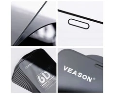 6D Pro Veason Glass (SET 10in1) - for Iphone 13 Pro Max / 14 Plus juodas