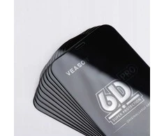 6D Pro Veason Glass (SET 10in1) - for Iphone 12 Pro Max juodas