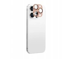 „AmazingThing“ aviacijos klasės grūdinto stiklo lęšis „iPhone 16 Pro / 16 Pro Max“ kameros lęšiui – rožinio aukso spalvos