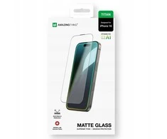 AmazingThing Titan Matte Glass apsauginis stiklas skirtas Apple iPhone 16